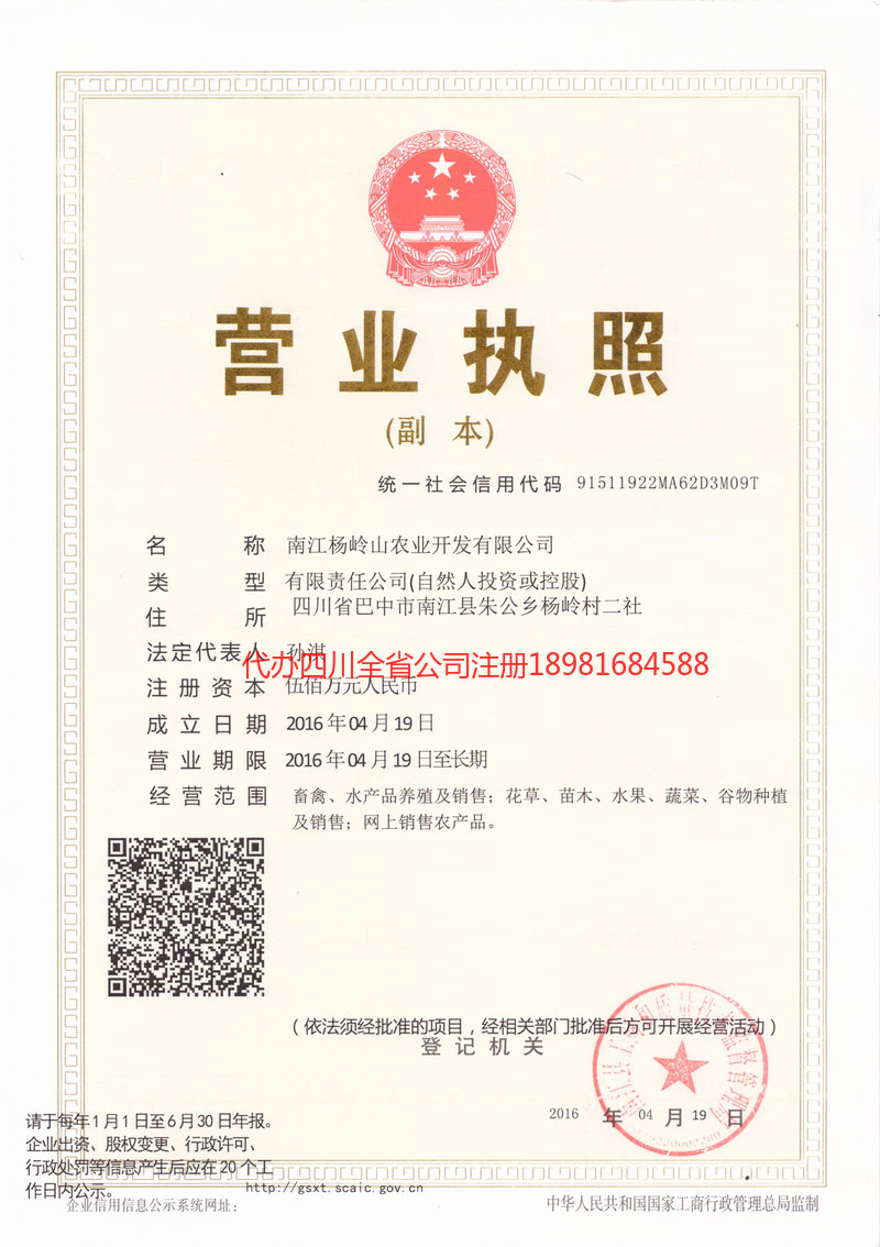 普洱市普洱市杨岭山农业开发有限公司